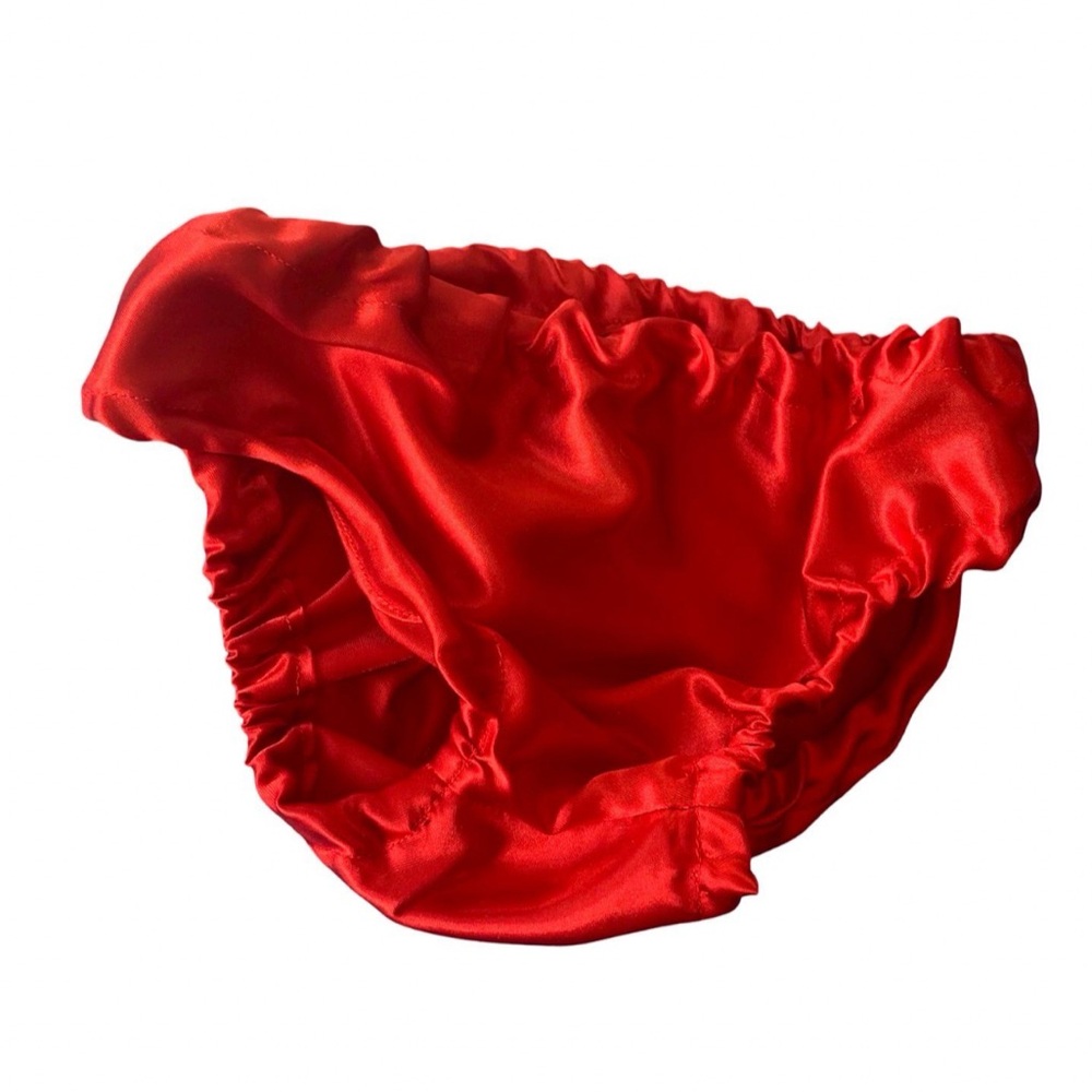 Red Satin Baby Bloomers | Holiday Photoshoot Diaper Christmas red bloomer diaper